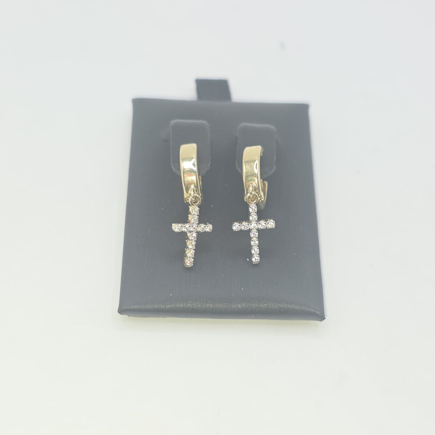 CROSS STUD EARRING 10K