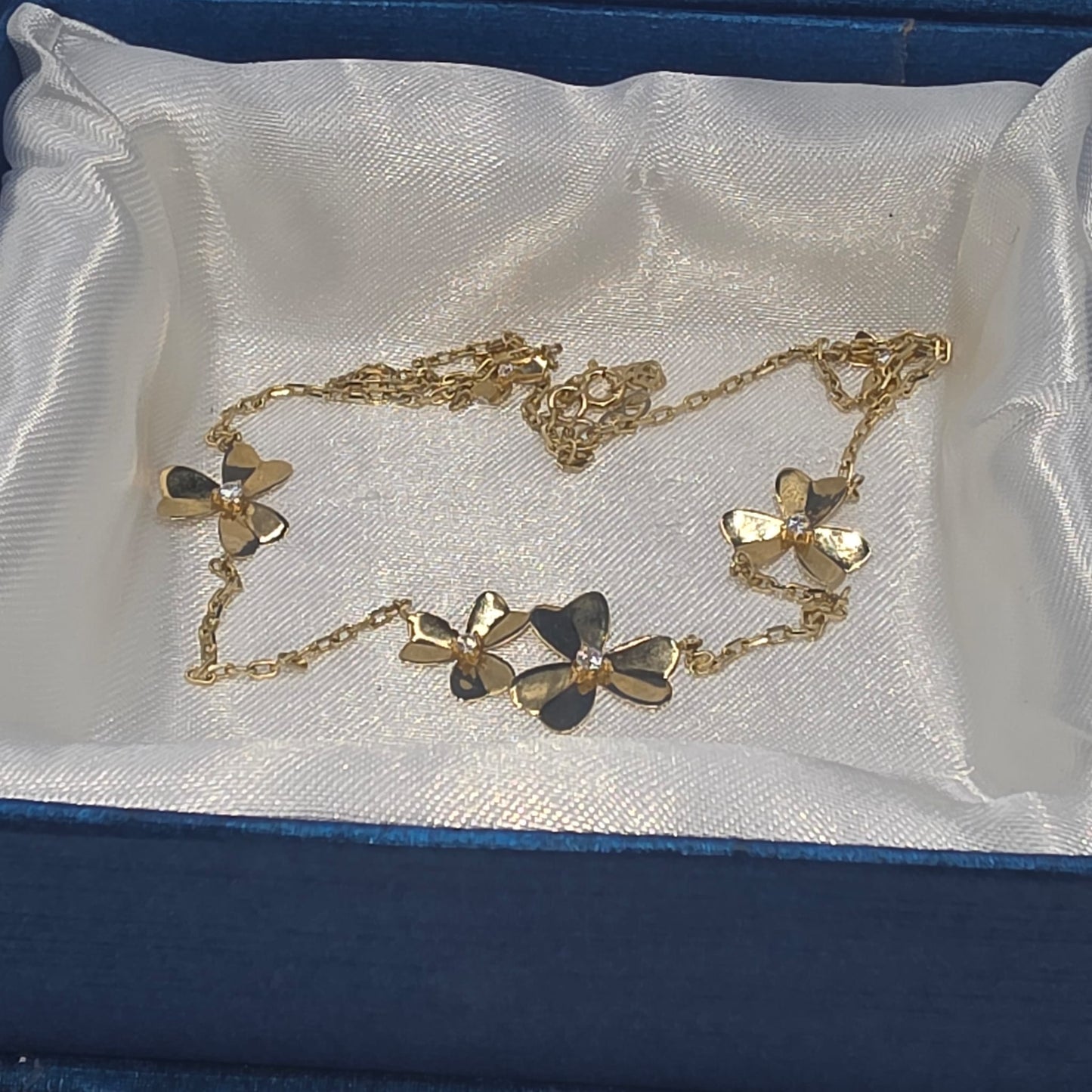 FLOWER NECKLACE 14K
