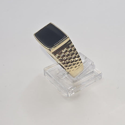 BLACK ONYX RING 10K